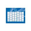 Quo Vadis - Calendrier bancaire 7 mois par face - 21 x 27 cm - bleu