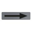 3130630671657-Exacompta - Plaque adhésive Flèche - 16,5 x 4,4 cm - aluminium - gris - noir-Avant-0