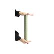 3329682238240-Clairefontaine Knalt - emballage cadeau - 35 cm x 5 m - échelle - papier kraft - 1 rouleau(x)-Avant-5
