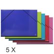3130632258290-Exacompta - 5 Cartons à dessin à élastiques - 52 x 72 cm - couleurs assorties--0