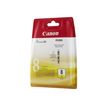 Canon CLI-8Y - 13 ml - geel - origineel - inkttank - voor PIXMA iP3500, iP4500, iP5300, MP510, MP520, MP610, MP960, MP970, MX700, MX850, Pro9000
