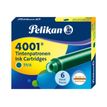 4012700300089-Pelikan 4001 - cartouche d'encre - vert foncé (pack de 6)-Angle droit-0