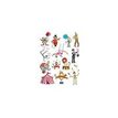 APLI kids circus - Decoratiesticker - niet permanent (pak van 45)