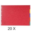 3141879909883-Exacompta - Pack de 20 intercalaires 5 positions - A3 - couleurs assorties--0