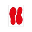 8711234041913-Pickup - Adhésif de signalisation au sol "pas rouge" - 25 cm-Avant-0