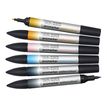 884955073988-ProMarker Watercolour - 6 Marqueurs double pointe - tons ciel-Avant-0