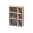 3483600784681-Rangement haut JAZZ+ - L80 x H112 x P39 - 2 portes vitrées - Hêtre-Angle droit-0