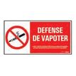 PICKUP - Teken - vaping prohibited - rechthoekig - 300 x 150 mm