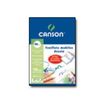 3148950061102-Canson - 50 feuilles à dessin non perforées - 17 x 22 cm - blanches unies-Avant-0