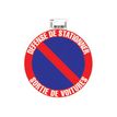 3130630671091-Exacompta - Panneau Défense de stationner/sortie de voiture - 20 cm de diamètre-Avant-0
