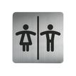 4005546403410-Durable - Pictogramme carré Toilettes Hommes/Femmes - 150 x 150 mm-Avant-0