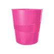 4002432101535-Leitz WOW - corbeille à papier - 15 L - polypropylène (PP), polystyrène - rose métalli-P_300016570_1-0