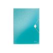 4002432105885-Leitz WOW - chemise à 3 rabats - pour A4 - capacité : 150 feuilles - turquoise métallis-P_300018769_1-0