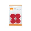 5028252140010-Nobo aimant - 3,8 cm de diamètre - rouge (pack de 4)-P_300023772_3-4