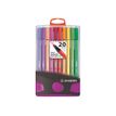 4006381551274-STABILO Pen 68 ColorParade - feutre - noir, vert, jaune, orange, brun, violet, vert clair, bleu d'outremer, rouge foncé, bleu prussien, lilas, gris foncé, bleu foncé, carmin, bleu turquoise, ocre foncé, azur, vert turquoise,-P_300031236_1-0
