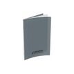 CONQUERANT Classique Polypro - Notitieboek - gestikt gebonden - 170 x 220 mm - 24 vellen / 48 pagina's - Seyès - grijs - polypropyleen (PP)