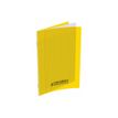 CONQUERANT Classique Polypro - Notitieboek - gestikt gebonden - A4 - 70 vellen / 140 pagina's - Seyès - geel