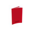 CONQUERANT Classique Polypro - Notitieboek - gestikt gebonden - A4 - 70 vellen / 140 pagina's - Seyès - rood