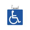 3130630670452-Exacompta - Pictogramme adhésif "accès handicapés" - 100 x 100 mm-Avant-0