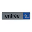3130630671718-Exacompta - Pictogramme - Entrée - 44 x 165 mm - aluminium brossé-Avant-0