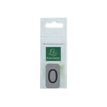 3130630671909-Exacompta - Plaque adhésive chiffre 0 - 25 x 44 mm - aluminium brossé-Avant-0