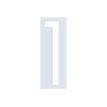 PICKUP Home 3D Oslo - Teken - number - 90 mm (height) - voor bevestiging op oppervlak - zelfklevend - wit