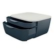 4002432124770-Leitz Cosy - Bloc de classement plastique - 2 tiroirs - gris-Angle droit-2