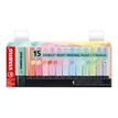 STABILO BOSS ORIGINAL - markeerstift - zweem pastel turkoois, pastel blosroze, wolkachtig pastelblauw, pastel-roze kersenbloesem, pastel winderig blauw, pastel snufje mint, pastel bleekoranje, pastel zijdezacht perzik, pastel sprankelend limoen, pastel ho