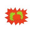 3270241159103-Apli Agipa - 10 éclatés fluo effaçables - jaune/orange - 48 x 64 cm-Avant-0