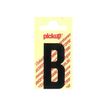Pickup - Étiquette autocollante - 90 mm - Lettre B - noir mat