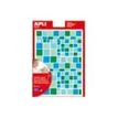 APLI kids - Decoratiesticker - 6 vellen - lichtgeel, groen, lichtblauw, turquoise - niet permanent (pak van 756)