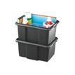 3234530005618-Fast Sundis - Bac de rangement recyclé 30 litres - noir-Angle droit-0