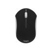 T'nB RUBBY - Muis - ergonomisch - optisch - 3 knoppen - draadloos - 2.4 GHz - USB draadloze ontvanger - zwart, zilver