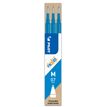Pilot FriXion Ball - Navulling - niet permanent - luchtblauw - thermogevoelige gelinkt - 0.7 mm - gemiddeld - pak van 3