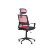 3760185020879-Fauteuil de bureau LIBERTY 02 - accoudoirs fixes - appui-tête réglable - noir et rouge-P_400000843_3-2