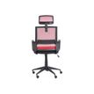 3760185020879-Fauteuil de bureau LIBERTY 02 - accoudoirs fixes - appui-tête réglable - noir et rouge-P_400000843_4-3