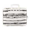 Bombata Black&White - Draagtas voor notebook - 13" - 14" - wit