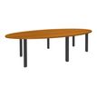 3253310171503-Table de réunion ovale - L280 cm - pieds exprim carbone - Plateau imitation merisier -P_400001667_1-0