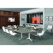 3253310171589-Table de réunion abattantes - L160 x P80 cm - pied alu - plateau imitation merisier-P_400001675_5-4