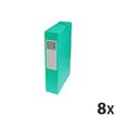 Exacompta Exabox - Doosmap - 60 mm - A4 - voor 500 vellen - groen gevlekt (pak van 8)