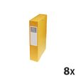 Exacompta Exabox - Doosmap - 60 mm - A4 - voor 500 vellen - geel gevlekt (pak van 8)