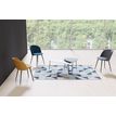 3660141226256-Table basse LAZY - L60,5 x P50 x H45 cm - pieds acier noir - plateau blanc-P_400001940_3-2