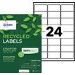 Avery Recycled Labels - adresetiketten - 2400 etiket(ten) - 63.5 x 33.9 mm