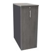Burocean Tower - Opslageenheid - 3 planken - met melamine gecoate spaanplaat - antraciet, grijs eiken