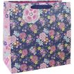 5033601584902-Clairefontaine Eurowrap - Sac cadeau - 33 cm x 16,5 cm x 33 cm - Navy floral-P_400002802_1-0