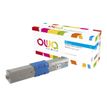 OWA K18018OW - cyaan - aansluitbaar - gereviseerd - tonercartridge (alternatief voor: OKI 44973535)