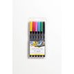 Lyra Aqua Brush Duo Primary Tones - set borstelpen en pen met vezelpunt (pak van 6)