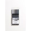 Lyra Aqua Brush Duo Grey Tones - set borstelpen en pen met vezelpunt (pak van 6)