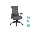 Fauteuil de bureau SOMERSET - accoudoirs réglables - gris