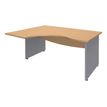 Burocean Dual - bureau - L-vormig (links) - beuken